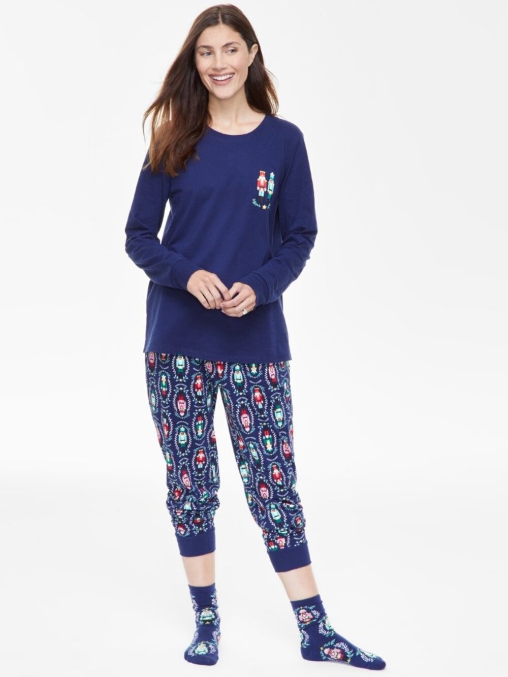 Holiday Lane Women's Nutcracker Mix It Cotton Matching Family Pajamas  XXL